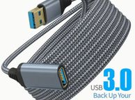 main image for ad USB 3.0 Extension Cable 3m Type A Male to Female, High-Speed 5Gbps