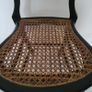 19th century mother of pearl inlaid & ebonised chair Image 3