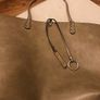 hand bag tote + navy insert Image 7