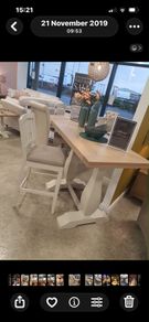 Kitchen High Top Table & 4 High Chairs