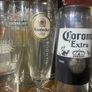Bulmers corona krombacher Guinness Budweiser hop 13 beer pint Glasses Image 2
