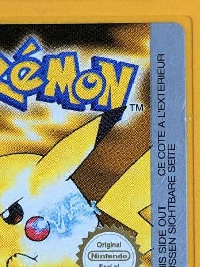 Pokemon Yellow for the Nintendo Game Boy - Complete in Box, New Battery