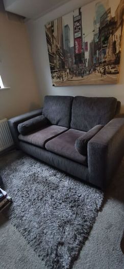 2 seater grey sofa