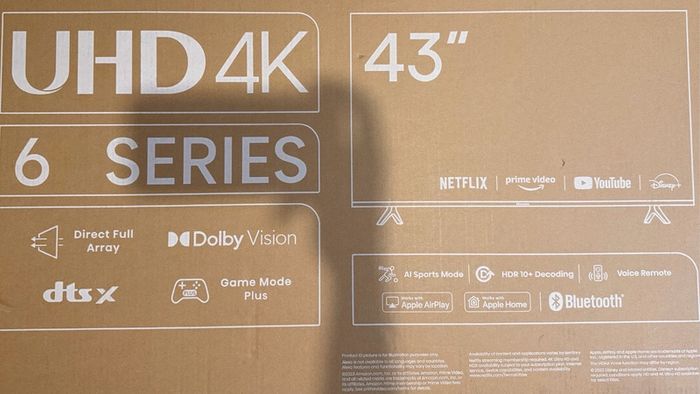 Hisense 43" 4K Smart TV (Model 43A6KTUK)