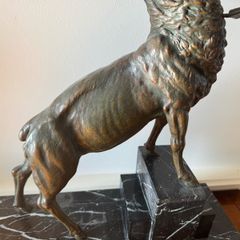 Bronze Stag on marble