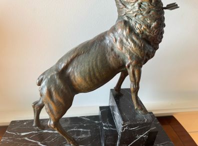 Bronze Stag on marble