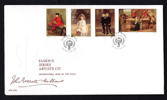 1979 Jersey Famous Jersey Artists Commemorative Stamps First Day Cover (FDC)