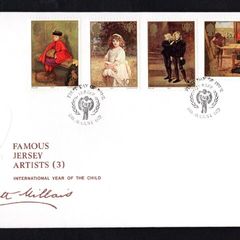 1979 Jersey Famous Jersey Artists Commemorative Stamps First Day Cover (FDC)