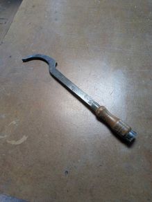 Old rare Swan neck mortice chisel