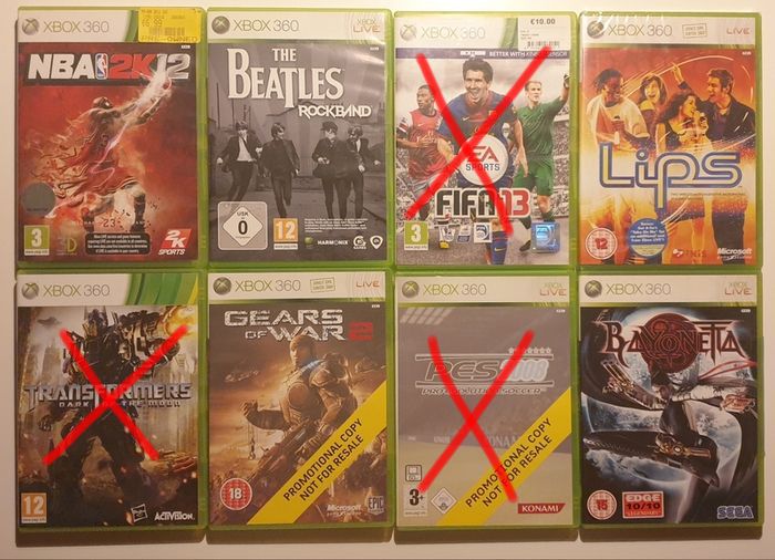 Xbox 360 games (some promo and sealed)