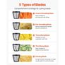 Electric Cheese Grater Salad Maker, 200W Salad Shooter, Electric Vegetable Slicer Shredder Chopper for Fruits with 5 Attachments, Stainless Steel Food Cutter for Vegetables, and Cheeses Image 3