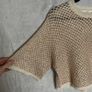 Ba&sh Open Knit Nate Sweater Sz 6UK 2US XS Boxy Oversized Shimmer Short Sleeve Image 3