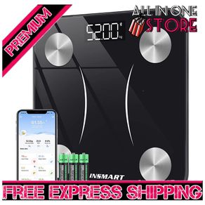 Body Fat Scales, INSMART Smart Digital Bathroom Weight Weighing Scales for Body Composition Analyzer with Smart APP, Body Composition Fitbit Scales for Fitness (FREE SHIPPING)