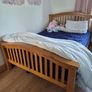 Solid wood double bed Image 2