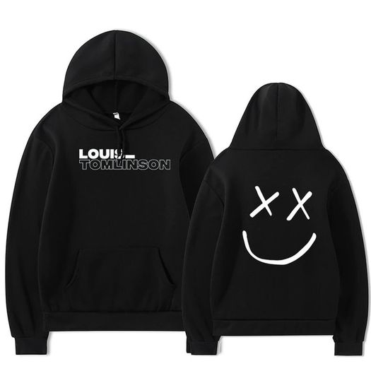 Louis Tomlinson Hoodie The Signature Comfort and Charm of Louis's Exclusive Apparel. Louis Tomlinson Merch Shirt, Louis Tomlinson smiley hoodie for adults and kids