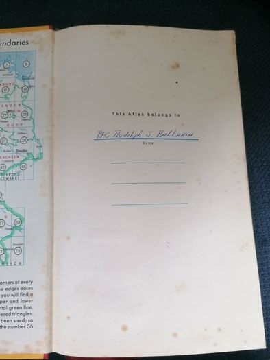 Vintage 1951 Shell Autoatlas Germany & 1951 ADAC Autobahn Map