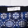 Sandro Royal Blue & Navy Floral Guipure Crochet Lace Midi Pencil Skirt 8UK/36EU Image 2