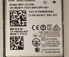 FREE POST - Intel Dual Band Wireless-AC 8260 (8260NGW) M2 WiFi Card