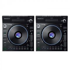Pair of Denon DJ LC6000 Prime controllers with 2 UDG Cases