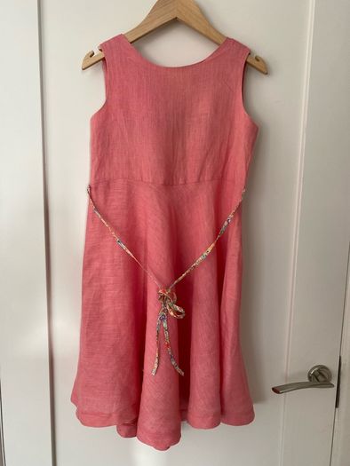 Pink Linen Dress from Marie Puce