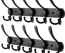 NEW SALE | Coat Hooks for Wall - Stainless Steel Coat Racks (2 Pack) - Heavy Duty Coat Hooks Wall Mounted - Premium Design Rust Free Coat Hanger