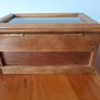 Wooden jewellery box with metal handles Image 5