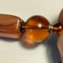 Mid Century Sterling Silver,Amber,Agate and Spinel Necklace Image 5