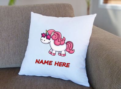 Personalized cool unicorn with glasses Cushion cover with your name pillow personalised cushion cover unicorn pillow unicorn cushion cover