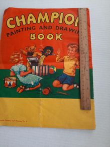 vintage large colouring/story book 60 yrs old