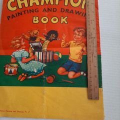vintage large colouring/story book 60 yrs old