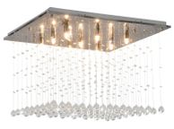 main image for ad Ceiling Lamp with Crystal Beads Silver Cubic G9