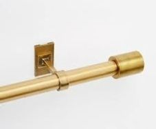 West Elm Brass Curtain Pole