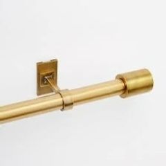 West Elm Brass Curtain Pole