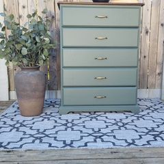 Stunning Customised Solid Wood Chest of drawers.