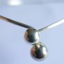 Vintage 1980s Sterling Silver 925 Bracelet and Collar Necklace 34,3g Image 4