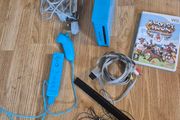 Blue Nintendo Wii Console