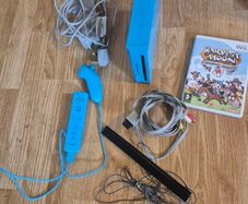 Blue Nintendo Wii Console