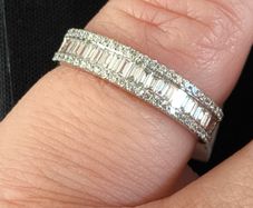 18ct diamond wedding/eternity ring