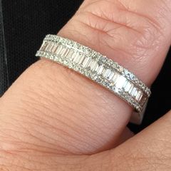 18ct diamond wedding/eternity ring