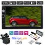 7'' Bluetooth Car Van FM Radio Stereo 2DIN Aux 2 Din Rear View Camera Remote Image 2